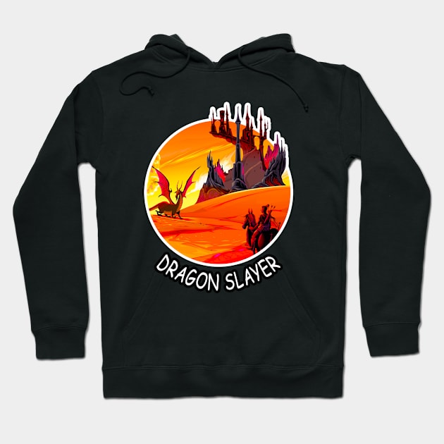 🐲 Brave Dragon Slayer Hoodie by Pixoplanet